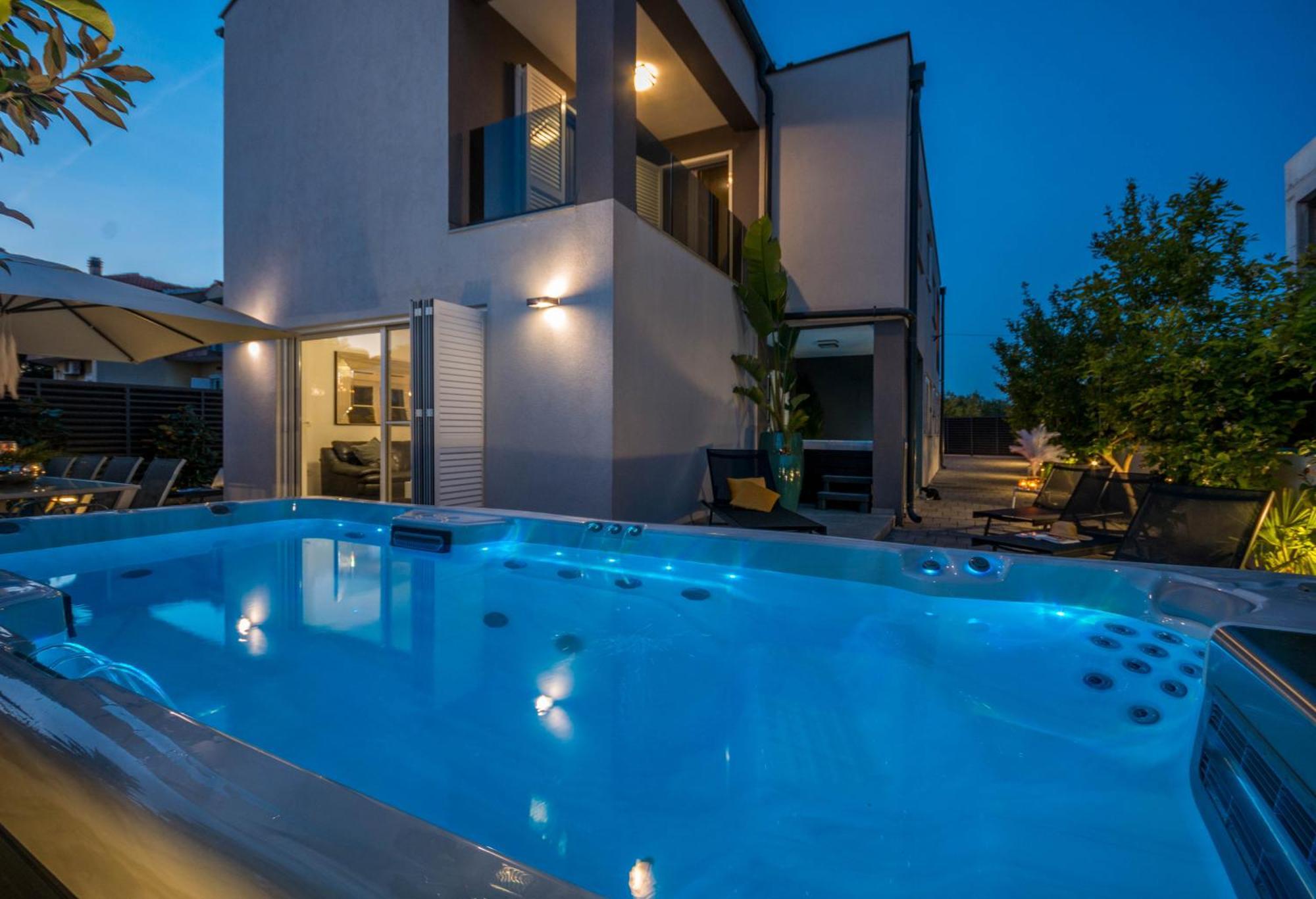 Apartament House With Pool Ledenko Biograd Na Moru Zewnętrze zdjęcie