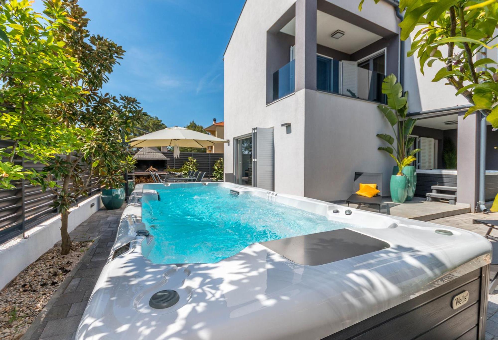 Apartament House With Pool Ledenko Biograd Na Moru Zewnętrze zdjęcie